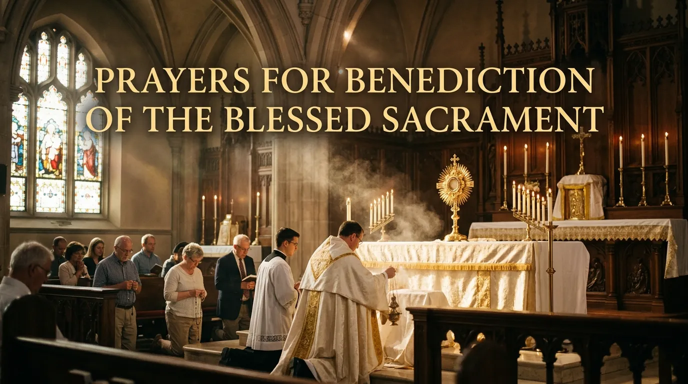 Prayers for Benediction of the Blessed Sacrament